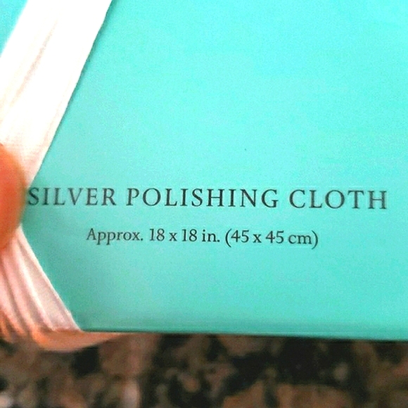 Tiffany & Co 18x18" Polishing Cloth Box Ribbon Bag Tissue Paper 4 T&C Cards NWT - Picture 4 of 9